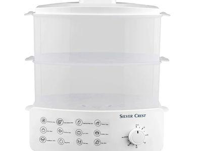 Silver Crest 12L Electric Steamer 1500W for a Healthy and Quick Taste