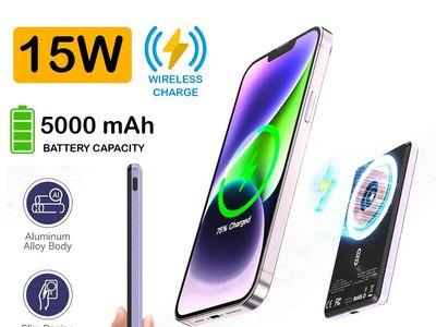 WP-30 15W Magnetic Wireless Power Bank 5000mAh