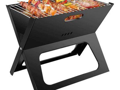 Portable Foldable Charcoal Grill with Vents