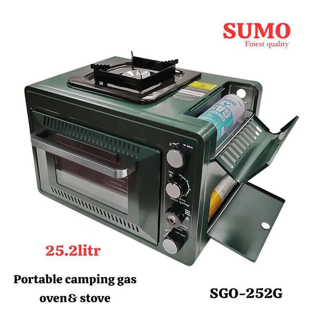 موقد تخييم محمول وفرن غاز 2 في 1 من SUMO