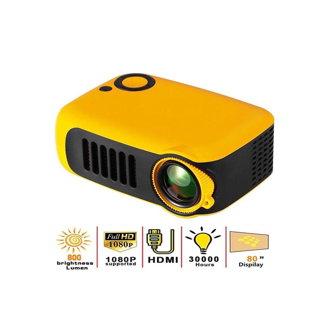 ميني بروجكتور عالي الدقة 1080P مع مساحة عرض حتى 80 بوصة