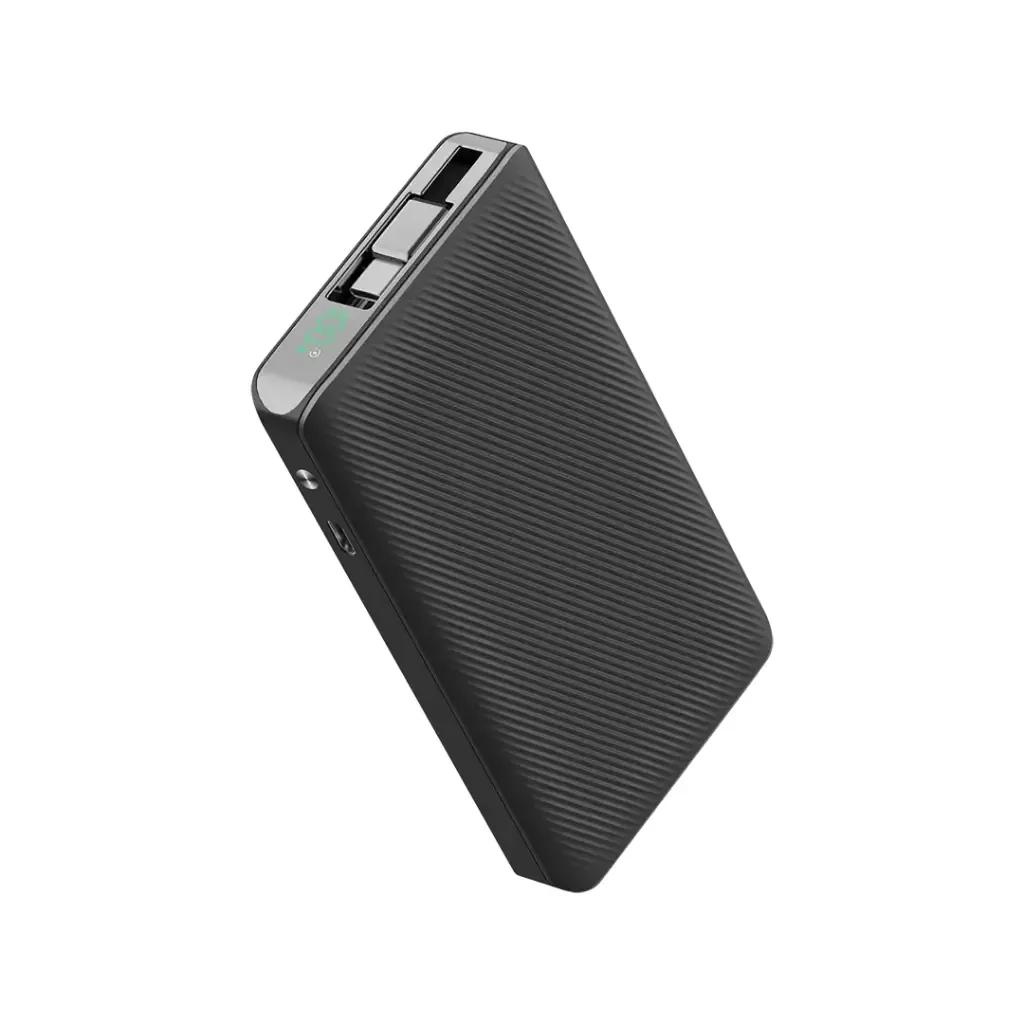 باور بانك من باورولوجي بسعة 10,000mAh بكيبل قابل للسحب