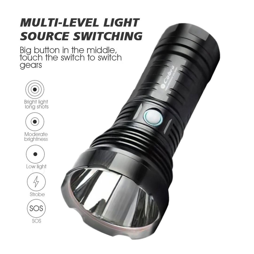 Cobra CB-60 Handheld Flashlight 20W Powerful 2500 Lumens