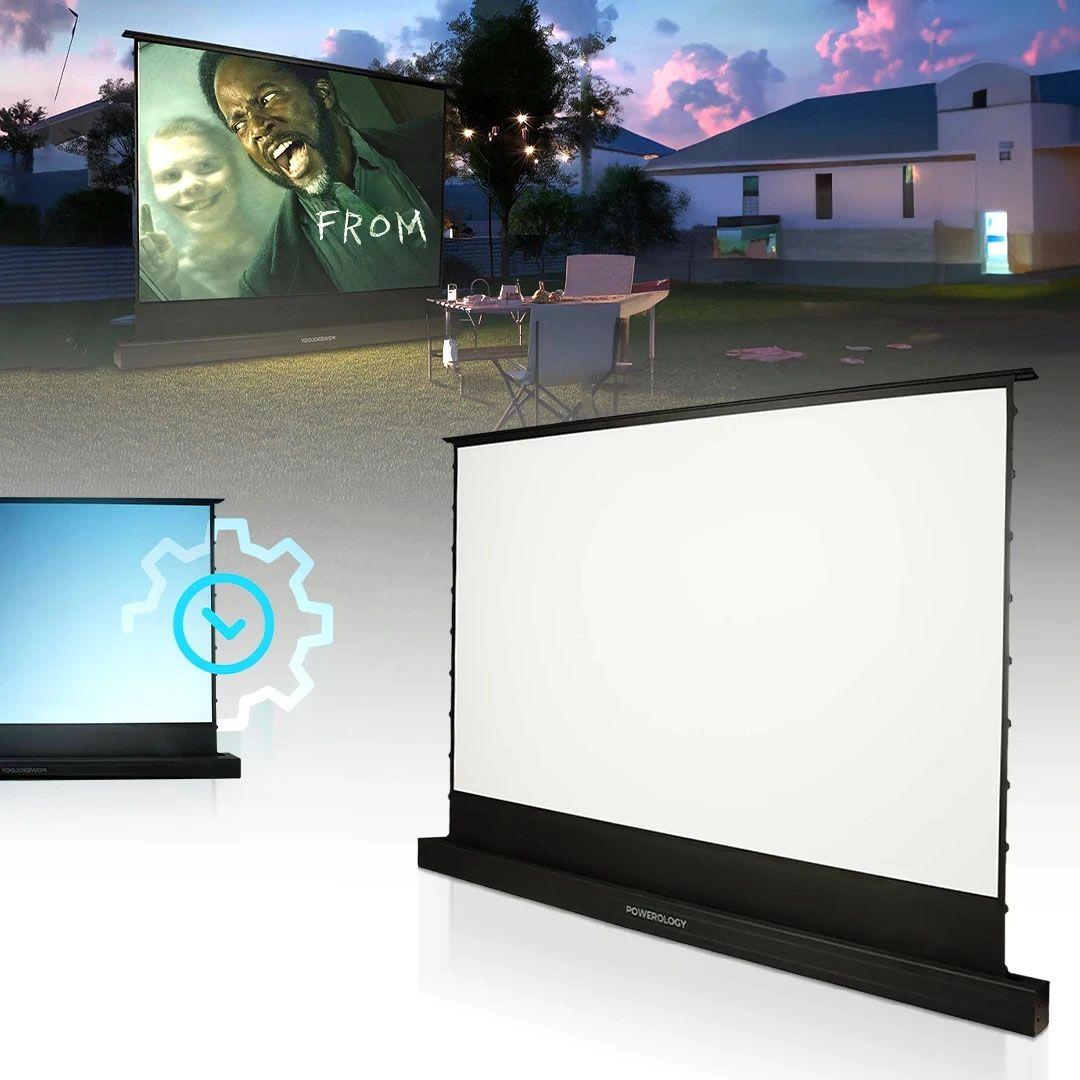 Powerology P100MPS 100 inches Motorized Projector Screen