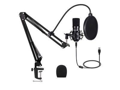 USB Streaming Podcast Microphone Kit