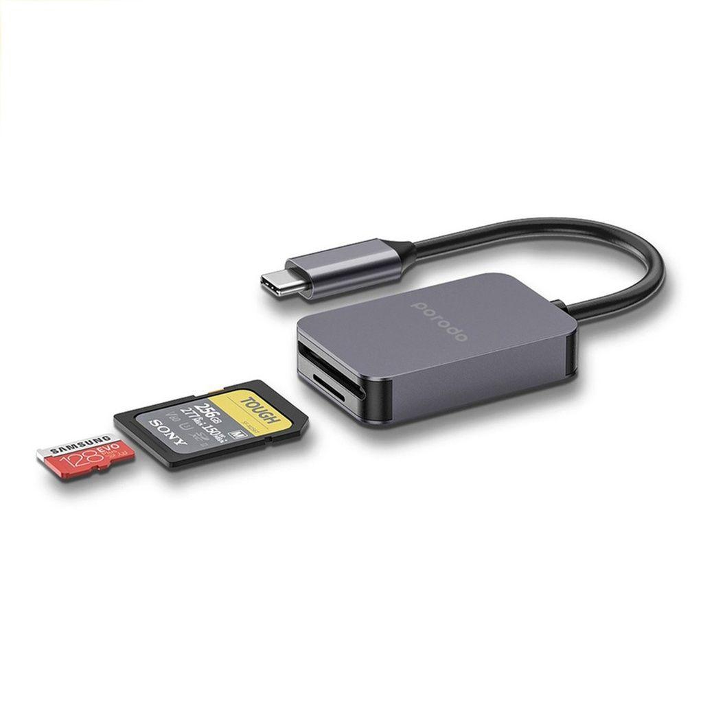 ريدر من بورودو 2 في 1 USB-C SD/MicroSD 