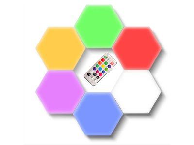 USB Colorful Remote Control Touch Honeycomb Lamp Quantum Lamp Hexagonal LED Color Changing Lamp 