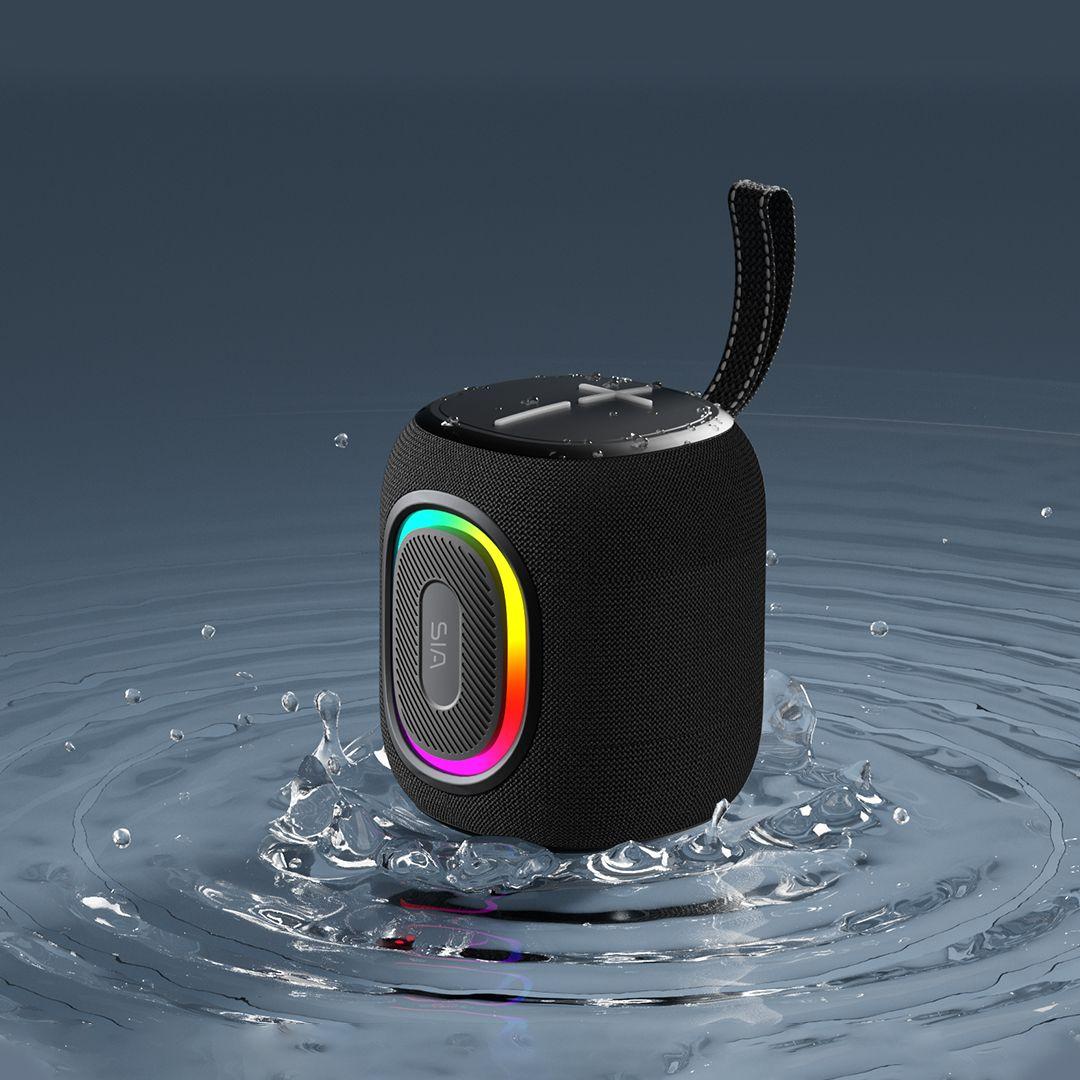 سبيكر SIA SP702 بلوتوث 6W مقاومة للماء بإضاءة RGB