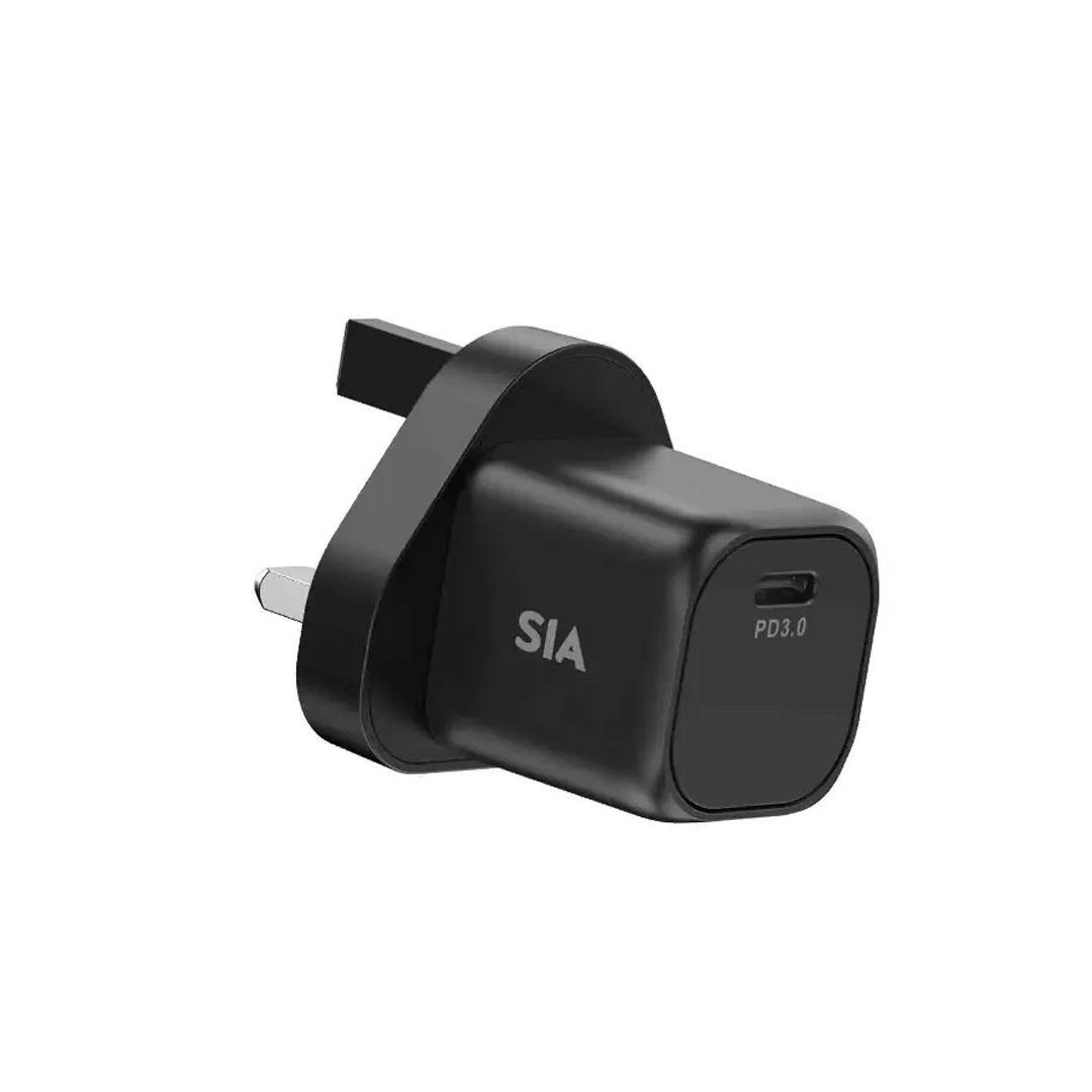شاحن SIA بقوة ‎35 واط بمنفذ Type C مع كيبل Type-C إلى Type-C