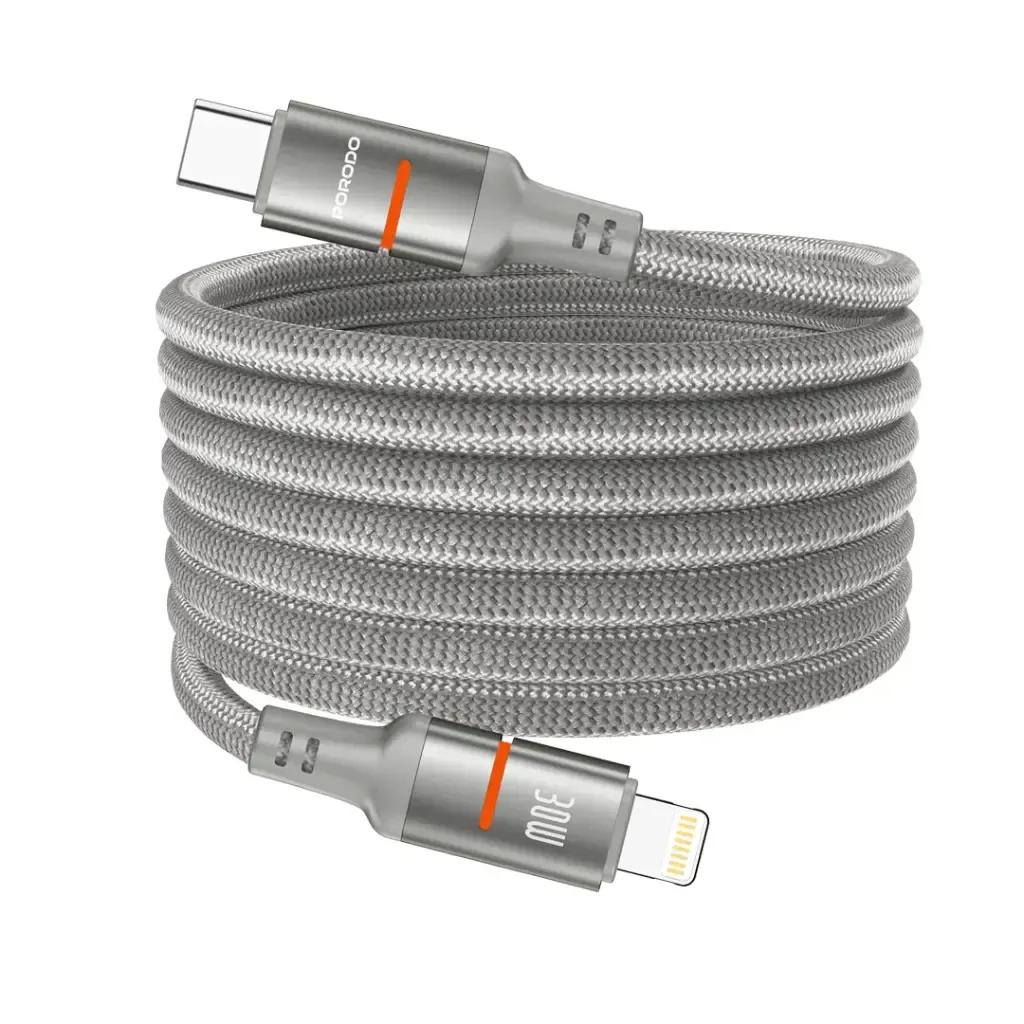 كيبل مغناطيسي من بورودو من USB-C إلى Lightning