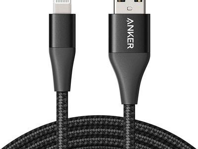 Anker lightning power line +II cable 180 cm black