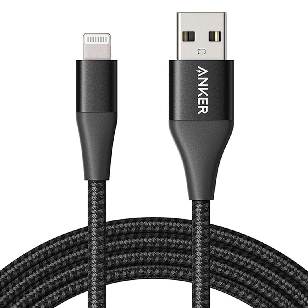 Anker lightning power line +II cable 180 cm black