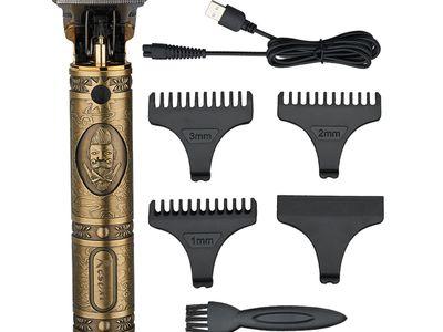 professional zero gapped T Blade hair trimmer cordless rechargeable for men