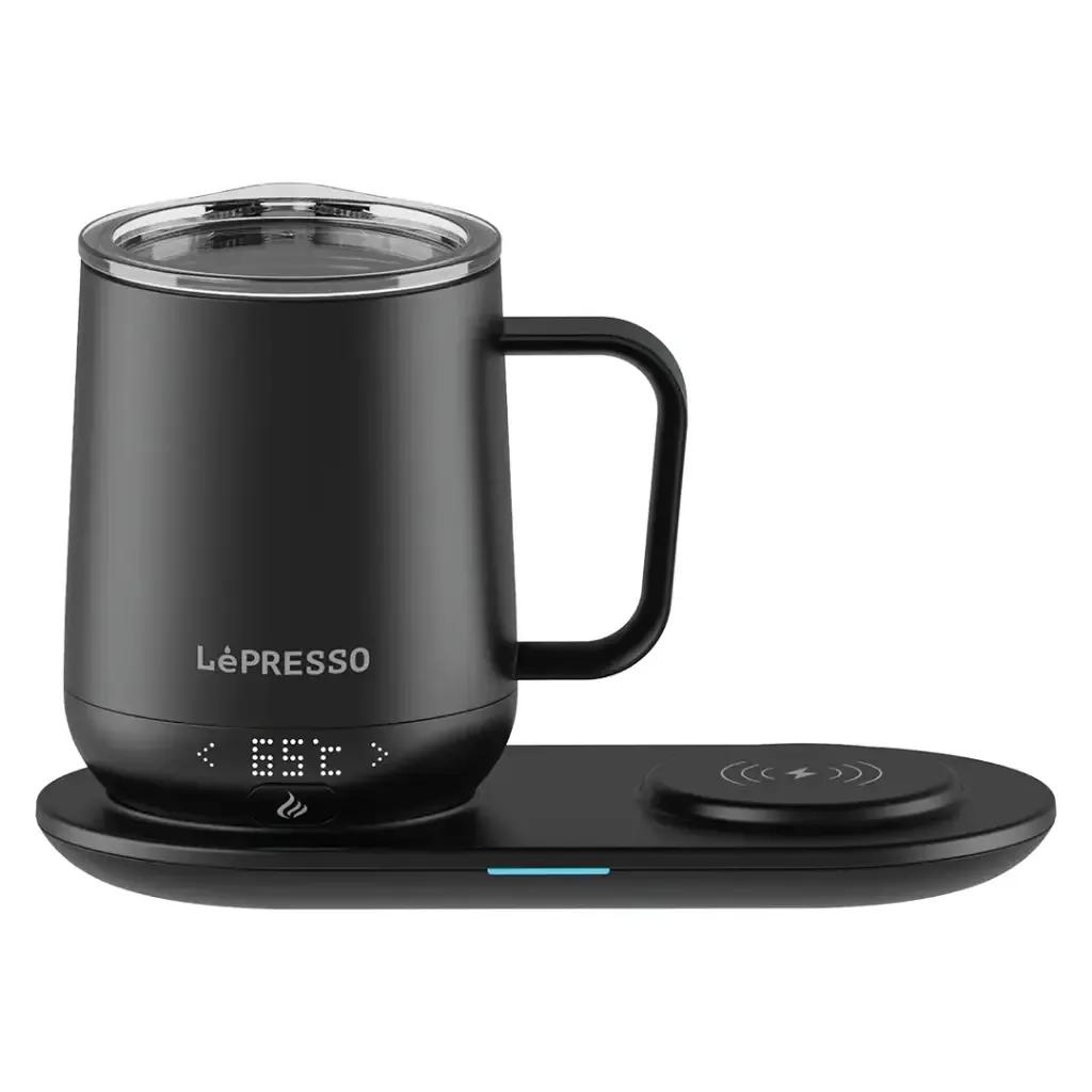 كوب حراري ذكي من ليبريسو مع قاعدة شحن لاسلكية