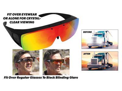 Flip-Up Tac Glasses - Flip Up Sunglasses Give Crisp Clear Vision Without Any Glare