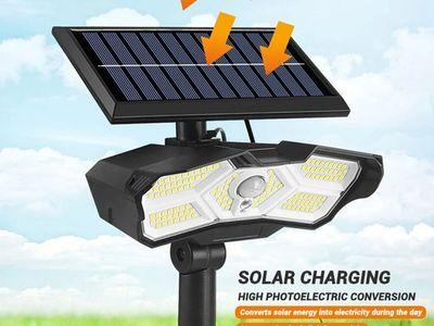 Waterproof Solar Powered LED Ground Lamp with Remote Control Suitable for Garden Lighting