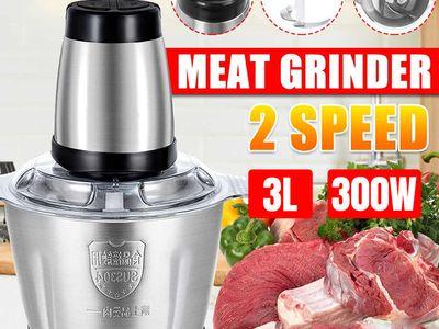 3L Electric Meat Grinder 300W Food-grade Stainless Steel Mincer Chopper Machine