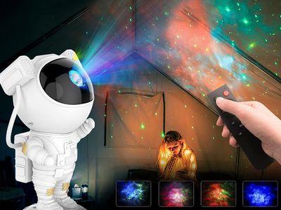 Galaxy Projector LED Star Night Light with Remote Control Timing Sky Starry Projector Astronaut Design 