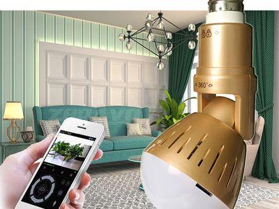 Wifi Panoramic 360 degree 2MP Wireless Light Bulb Fisheye Camera 3D VR Security Lamp WIFI IP Camera