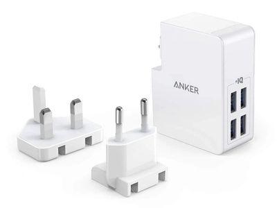 Anker PowerPort Lite Wall Charger,4 USB Ports, 27 Watt