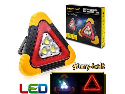 EMERGENCY WARNING TRIANGLE LIGHT - SOLAR & USB CHARGING