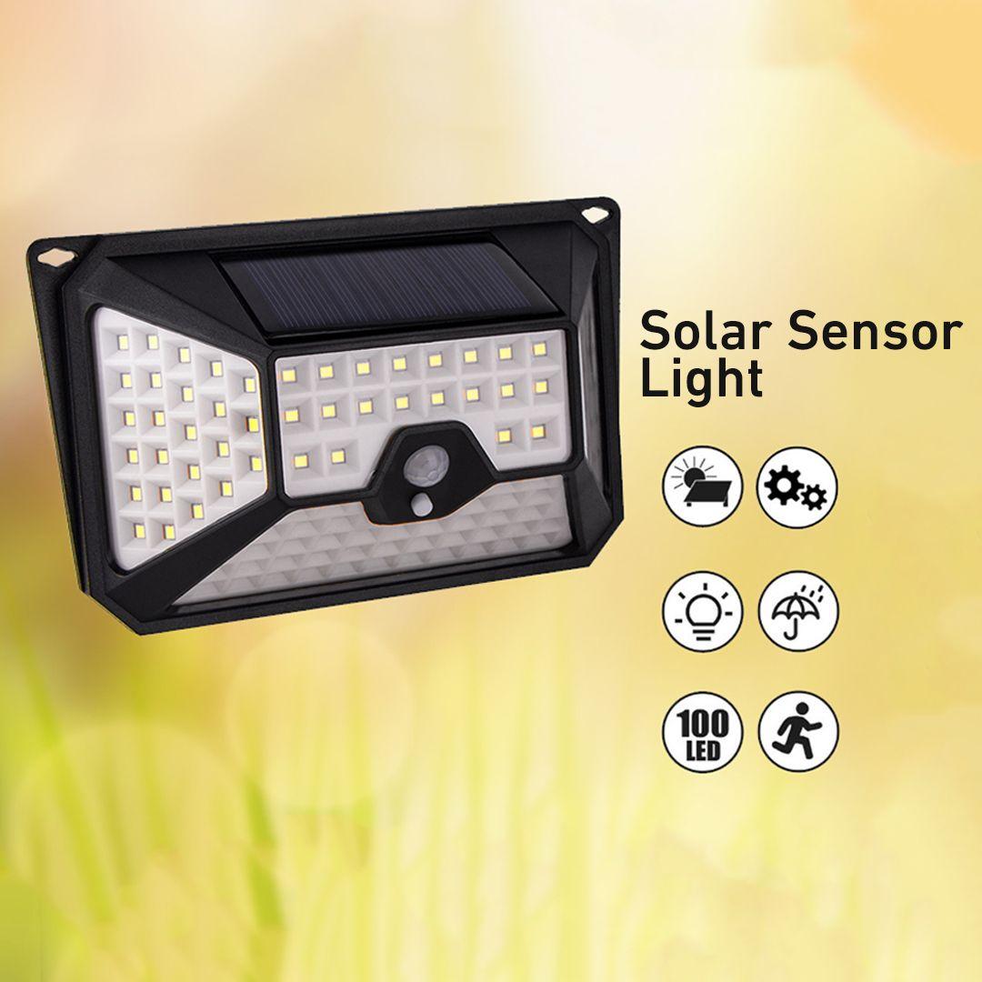 مصباح اضاءة حائطي 109LED يعمل الطاقة الشمسية مقاوم للماء مع مستشعر للحركة