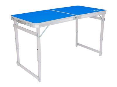 Portable Folding Table with 3 Adjustable Height, Lightweight with Carry Handle