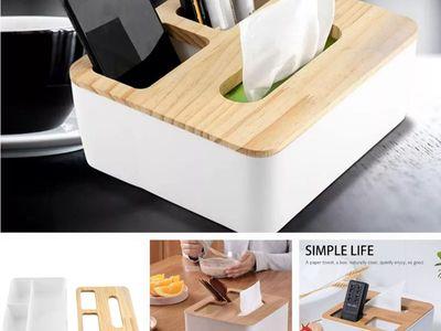 Tissue Box Organizer With Removable Lid Suitable For Daily Use In Home And Office