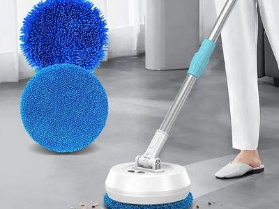 Cordless Floor Mop 180 Degree Rotation and Extendable to Reach High Places for Deep Cleaning