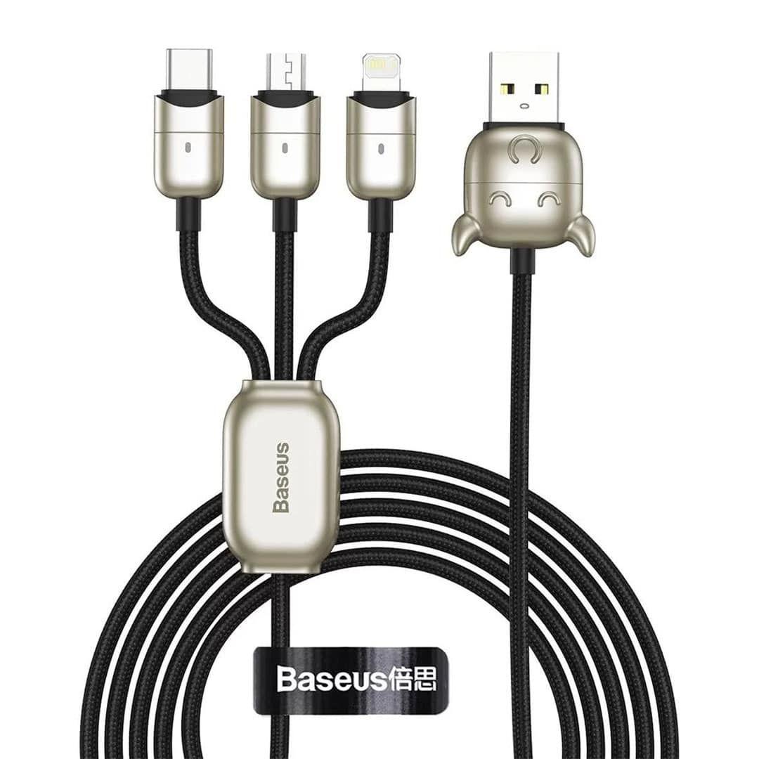 Baseus Fast Charging Cable 3*1 (Micro USB, Lightning, Type-C)