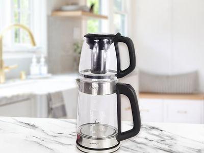 2000W Stainless Steel Double Electric Kettle (1.8L Tea Pot + 2.8L Kettle)