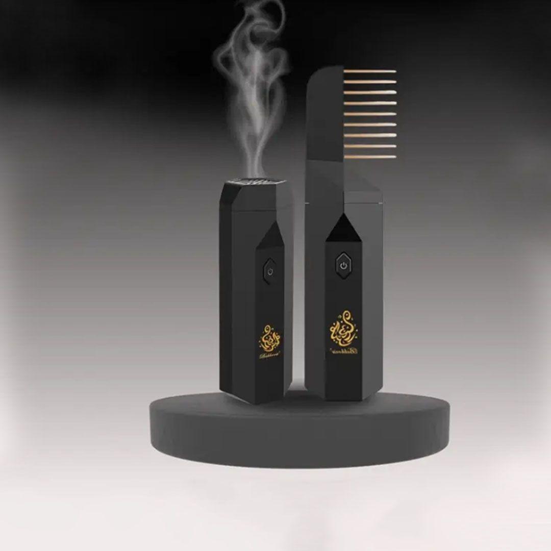 2 in 1 Portable Multi-Functional Incense Burner and Comb For Hair Styling with Beautiful Scents