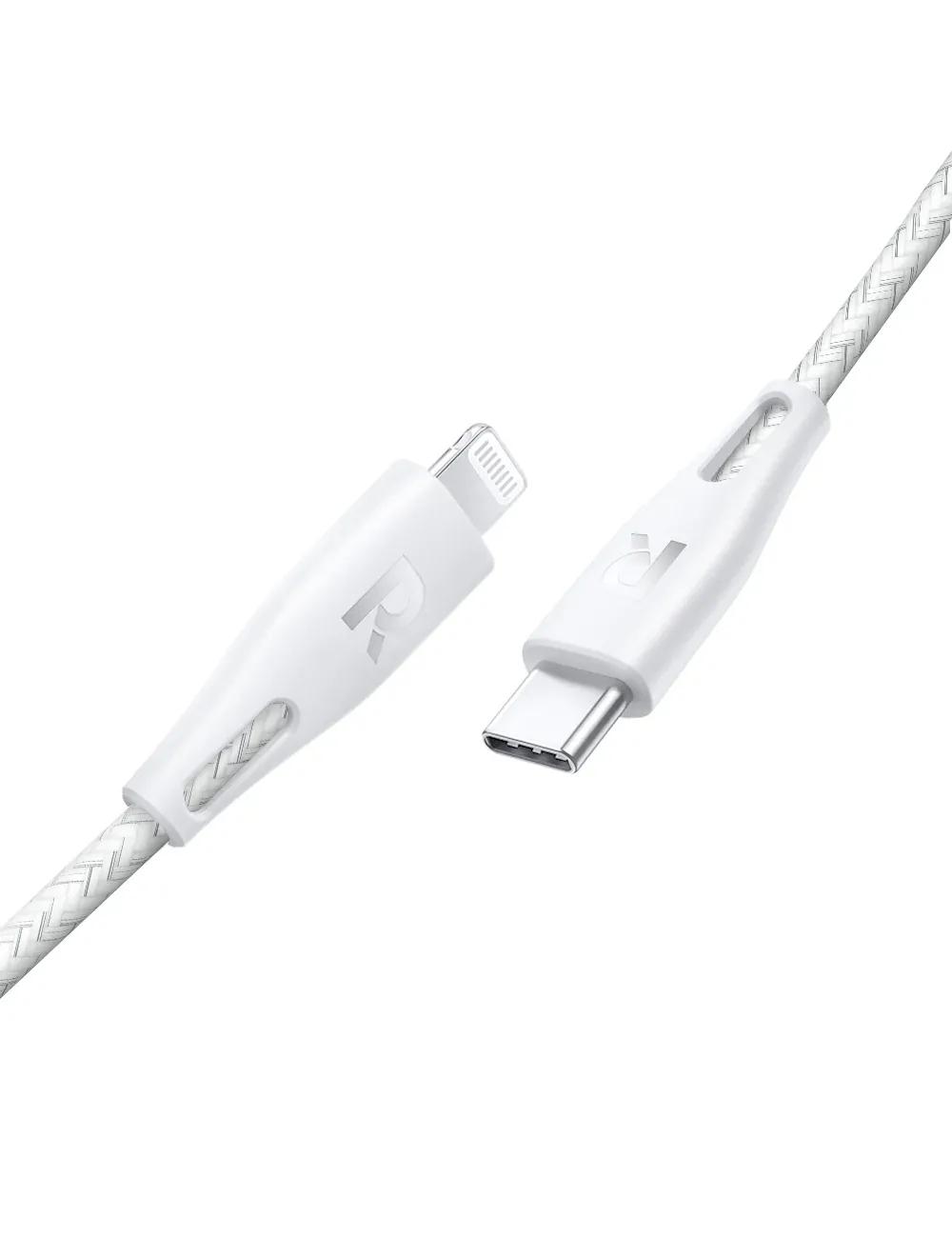 كابل RAVPower نايلون Type-C إلى Lightning بطول 1.2 متر، أسود