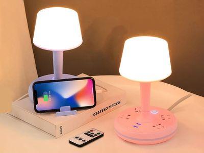 Multifunctional LED Desk Lamp with Two USB Charging Ports and 3 Lighting Modes with Remote Control