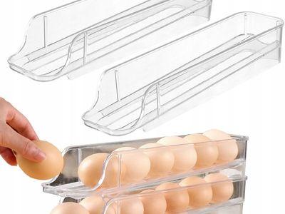 3-Layer Transparent Egg Organizer Holds up to 21 Eggs