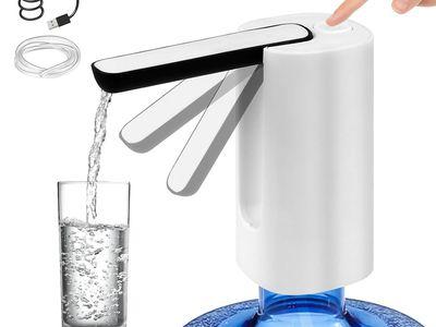 Portable Foldable Electric Water Dispenser with 1200mAh and USB Charging Cable with Safe Silicone Hose