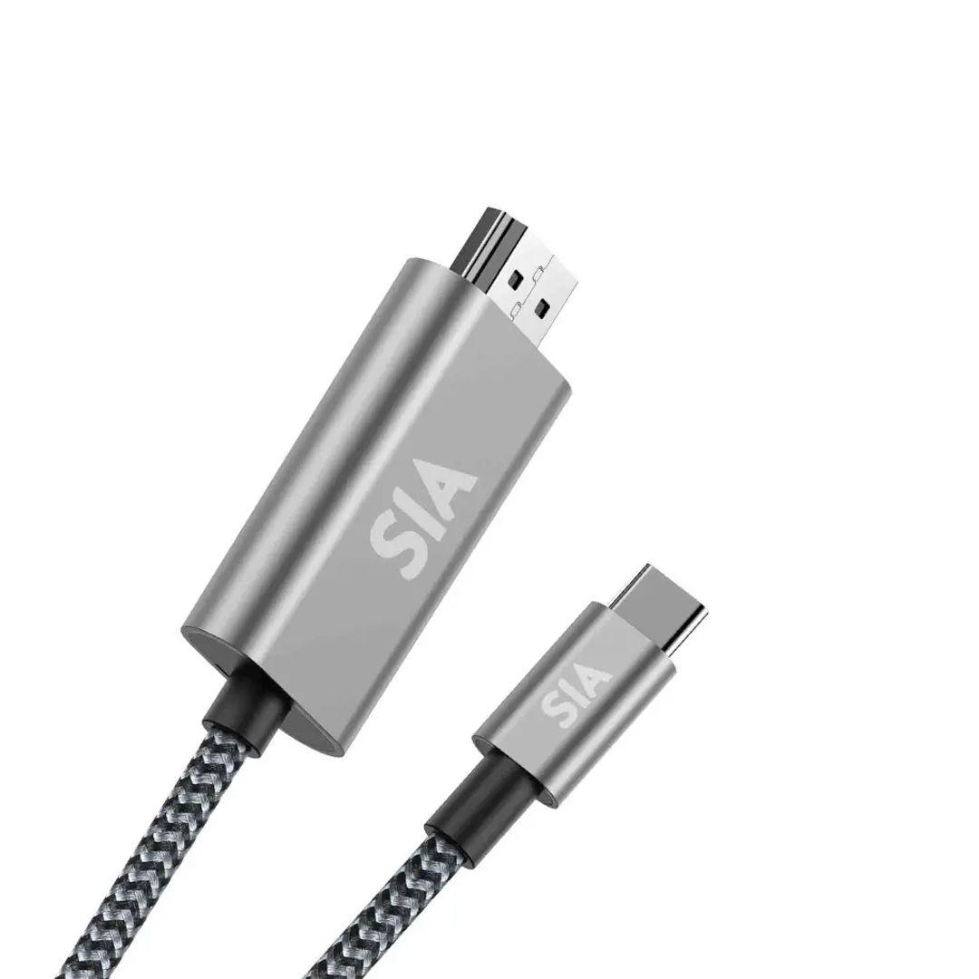 كيبل SIA MedLink 4K 60Hz  يوصل من Type-C ل HDMI 