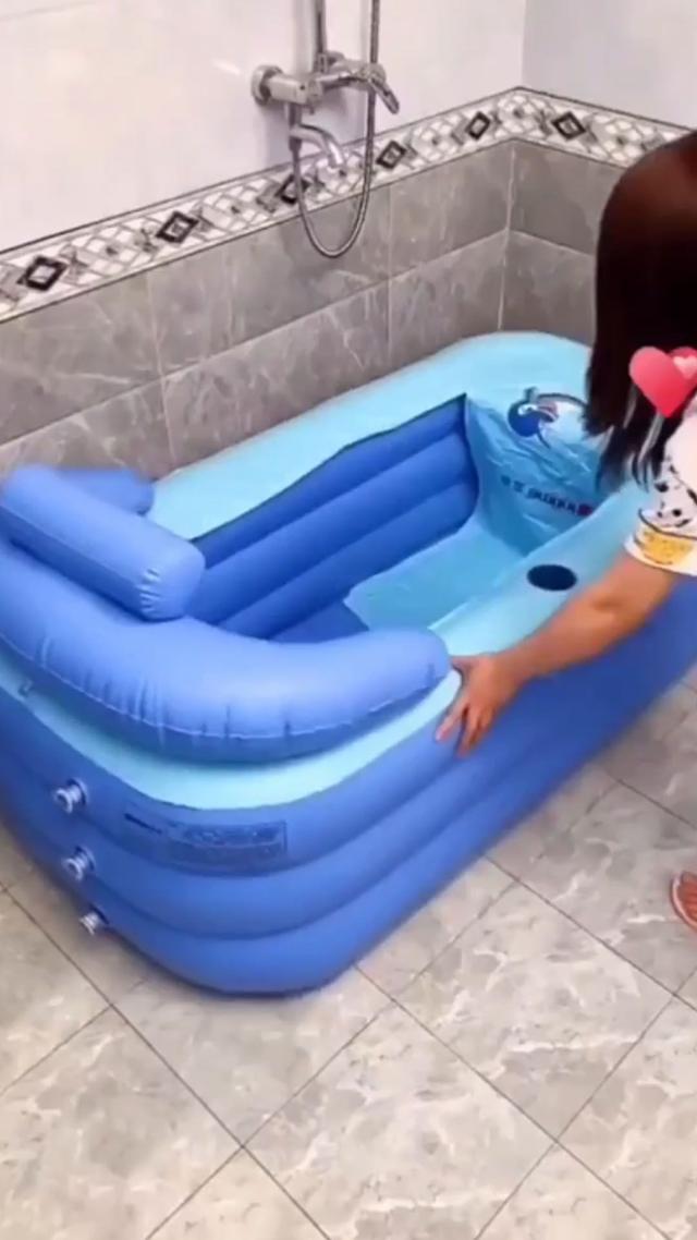 Foldable and Storable - Inflatable - BathTub For Adults