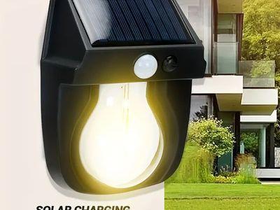 Solar Wall Light Lamp with Motion Sensor Outdoor Waterproof