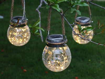 LED Solar Mason Jar Fairy String Lights