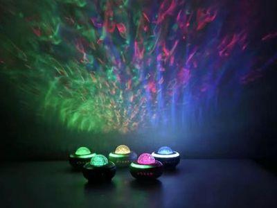 Galaxy Star Projector, Ocean Wave 10 Planets Night Light Projector with Remote Control & Music Speaker