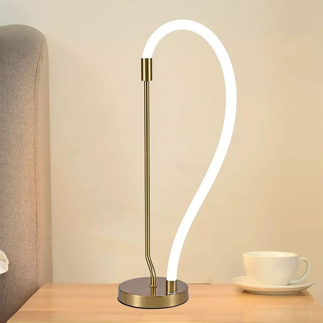 اباجورة LED عصرية مع 3 أوضاع إضاءة وديكور مميز بتصميم ثلاثي الابعاد  