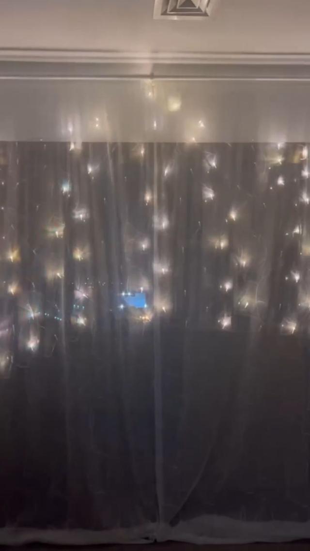 3x2 Meters LED Light Curtain with 8 Adjustable Lighting Modes Waterproof