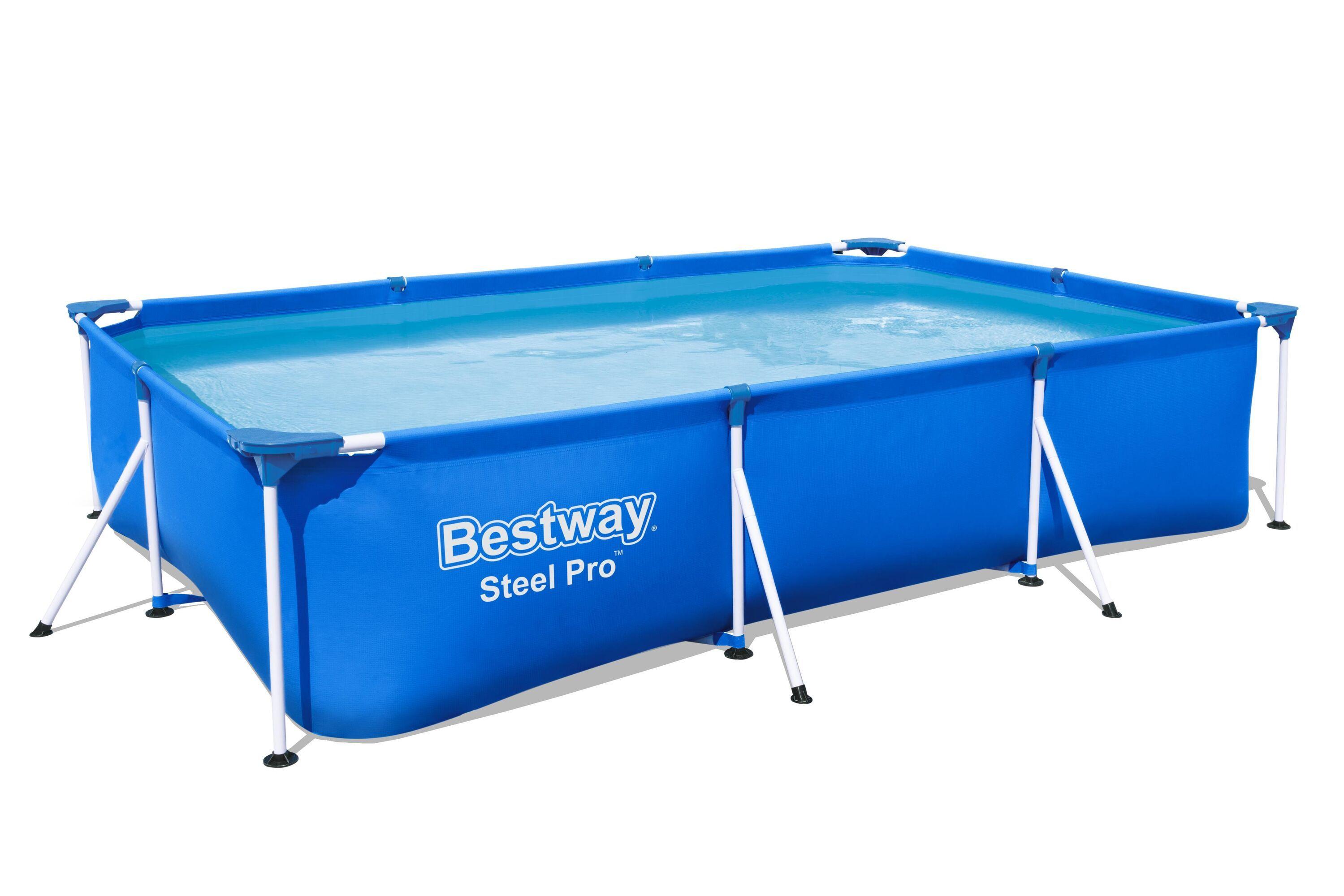 حمام سباحة BESTWAY مقاس 3.00 م × 2.01 م × 66 سم مع صمام تصريف للماء