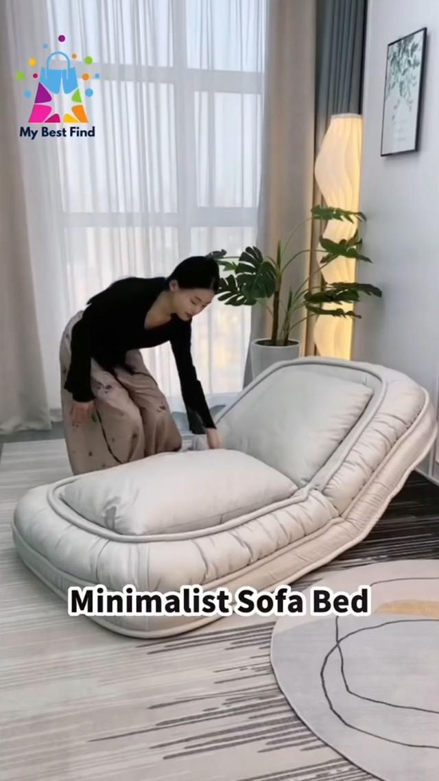 2x1 Five-level Adjustable Chair and Bed with Two Detachable Pillows