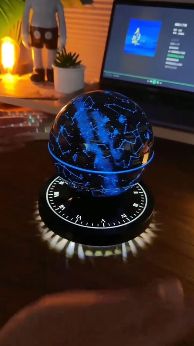 Maglev Star Chart Globe Light Lamp with Magnetic Base