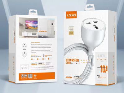 LDNIO SC1017 Extension Cord 5M 10A Socket Plugs 2500W