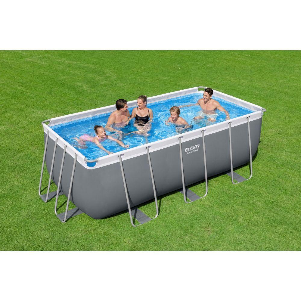 13'6" X 6'7" X 48"/4.12MX 2.01MX 1.22M مجموعة حوض سباحة مستطيلة