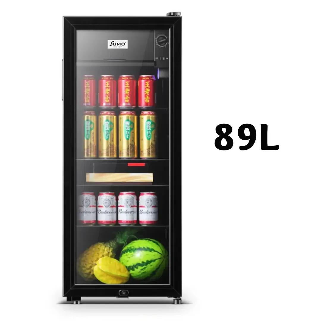 SUMO SM-89 Mini Office Refrigerator with Glass Door, 89 Liter