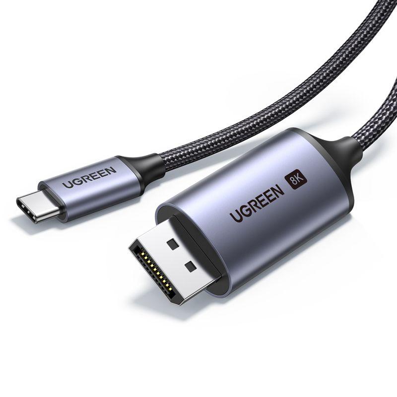 كابل UGREEN USB-C إلى منفذ العرض 8K بطول 1 و 2 متر CM556